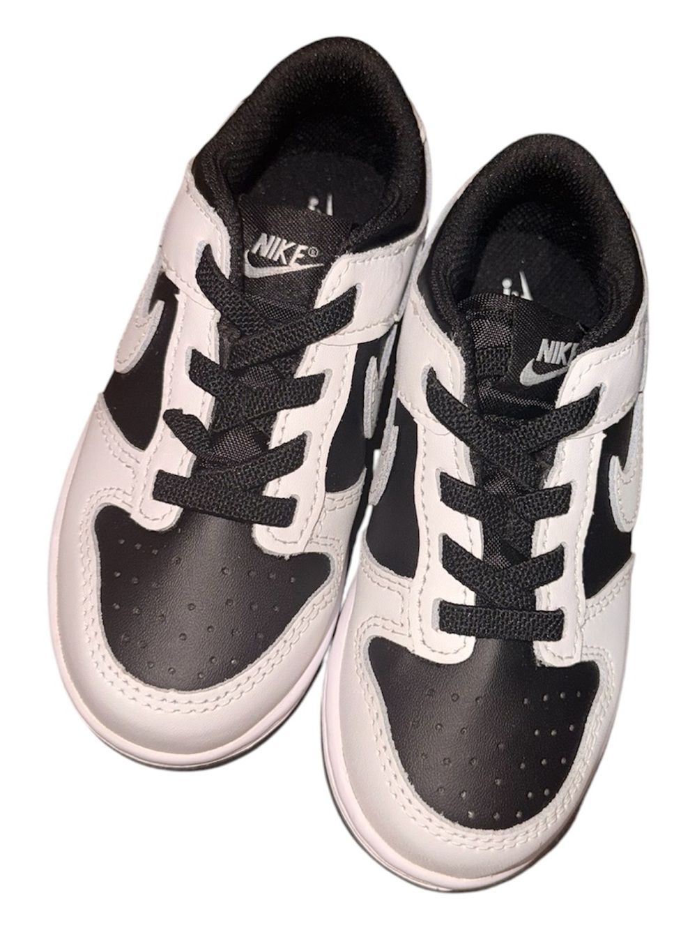 Nike Kids Black and White Dunk Low